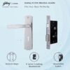 Godrej Mortise Door Lock Handle Set | 175mm ELC 06 | 6-Lever Locking Mechanism | Suitable for Doors (Satin Steel Finish) | 1 Years Warranty
