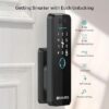 61n9luBU4DL._SX569_ Golens Smart Glass Door Lock for Home/Office | WiFi | 6 Ways Unlocking, Fingerprint, Remote, PIN, IC Card, Mobile App, Key | Digital Lock for Door
